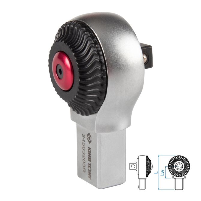 KING TONY (34503203R) Насадка трещоточная серии "FIT", 3/8", 14х18 мм