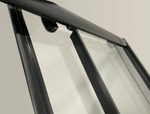 Душевой уголок Niagara Eco 100х80 NG-018-14Q BLACK профиль Черный стекло прозрачное с рисунком