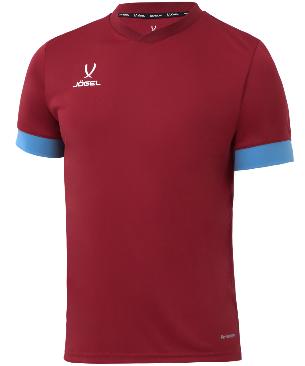 Футболка игровая DIVISION PerFormDRY Union Jersey, гранатовый/голубой/белый