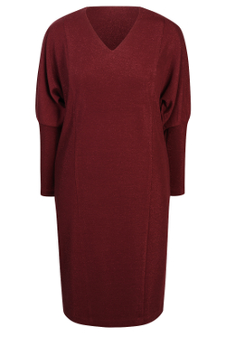 Трикотажное платье 2683ШП, бордовый #161Б052683ШП