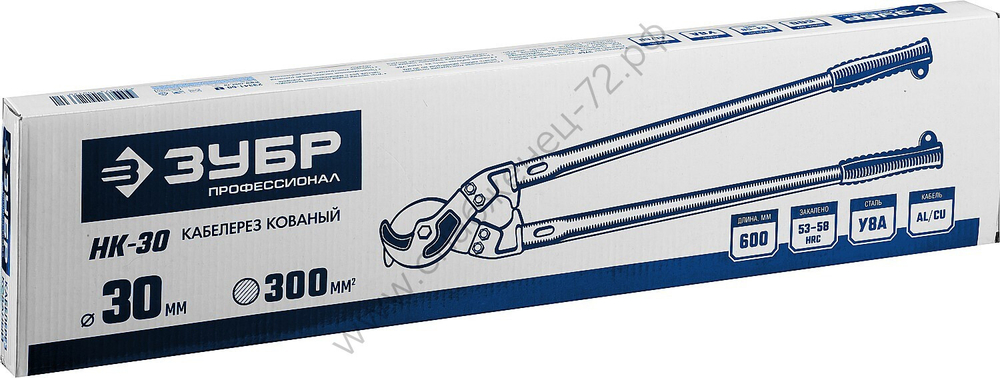 ЗУБР НК-30 d 30мм 600мм, Кабелерез, Профессионал (23341-60_z01)