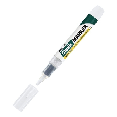 Маркер меловой белый 3мм, спиртовая основа "Chalk Marker" (MunHwa)