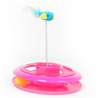 Duvo+ игрушка для кошек "happy hoop", розовая, 26см