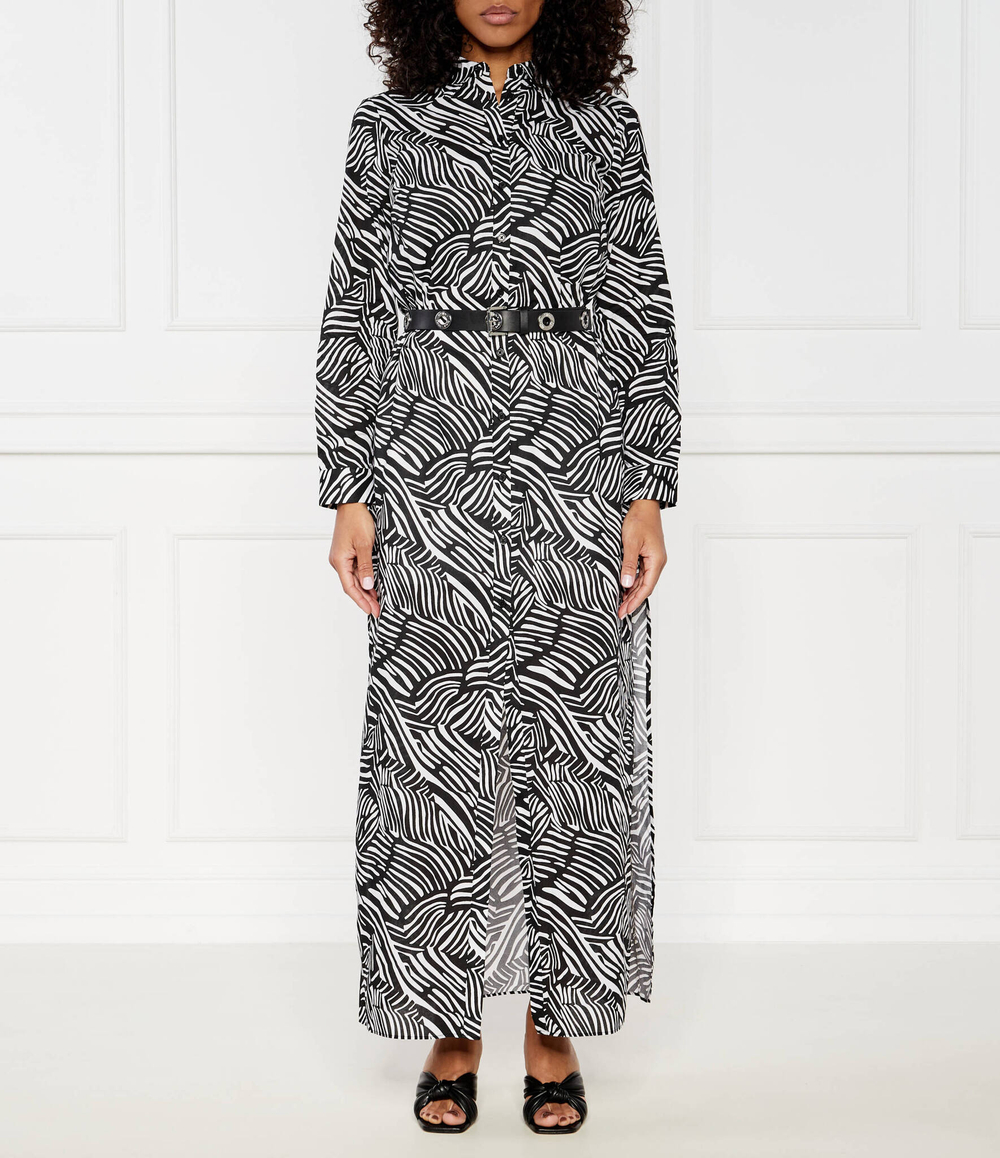 Платье с ремешком ZEBRA SLIT Michael Kors - черный(MS4829WETX)