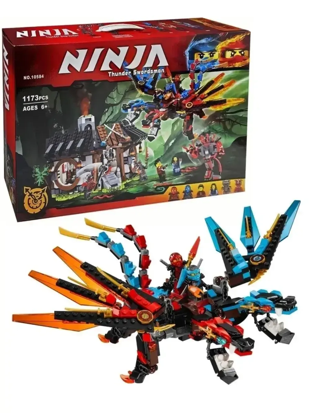 Конструктор Ниндзя Кузница Дракона 1173 детали 10584