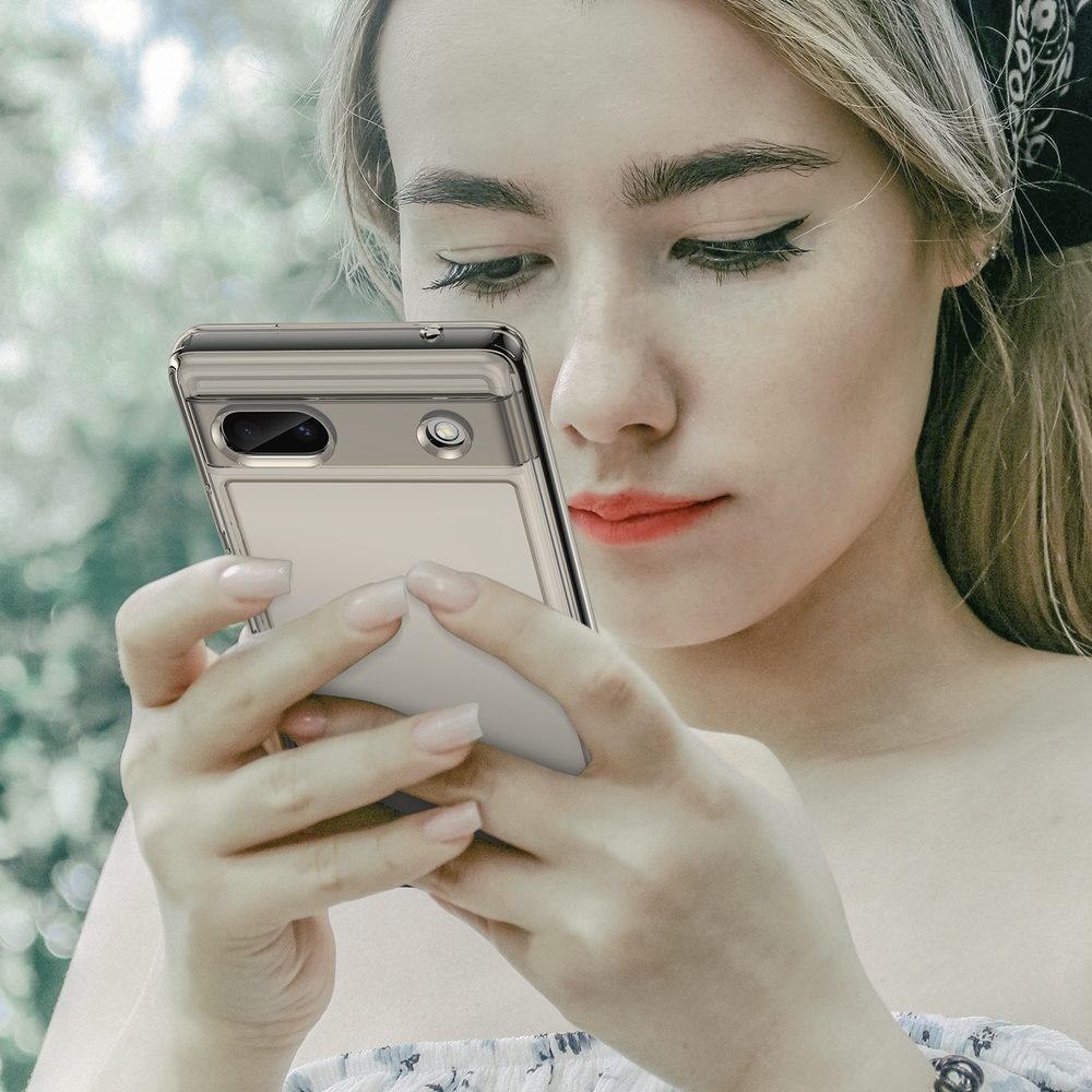 Мягкий защитный чехол тонированный с усиленными рамками для Google Pixel 6A, мягкий отклик кнопок