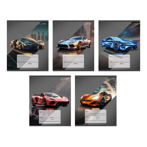 Тетрадь 24 л. линейка ЭКСМО Стильные авто (ТЛ249265)