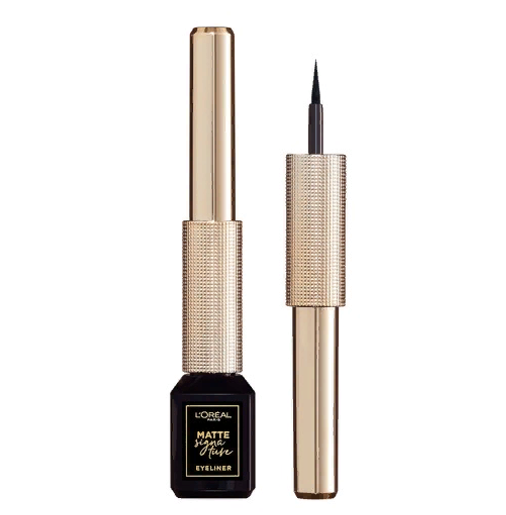 L'Oreal Paris Подводка для глаз Matte Signature, водостойкая, тон №01, Графитовый, 1 мл