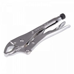 KING TONY (6013-10R) Зажим с фиксатором 250 мм, с закругленными губками