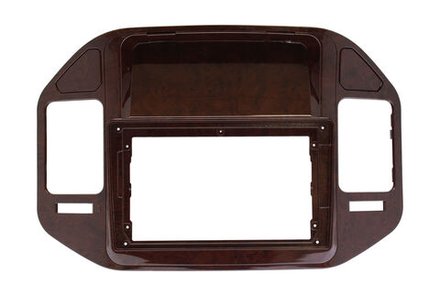 Комплект рамки с разъёмами 9" Mitsubishi Pajero 3 1999-2006 Дерево - Car-Smart 7007-3W