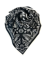 Платок «Тигр Еврейской автономной области. Черный»