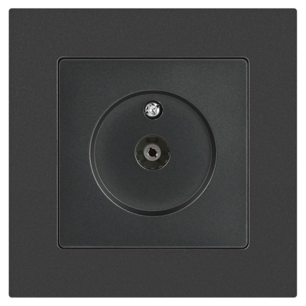 Розетка Intro Accent 6-301-07 TV одиночная, IP20, СУ, графит