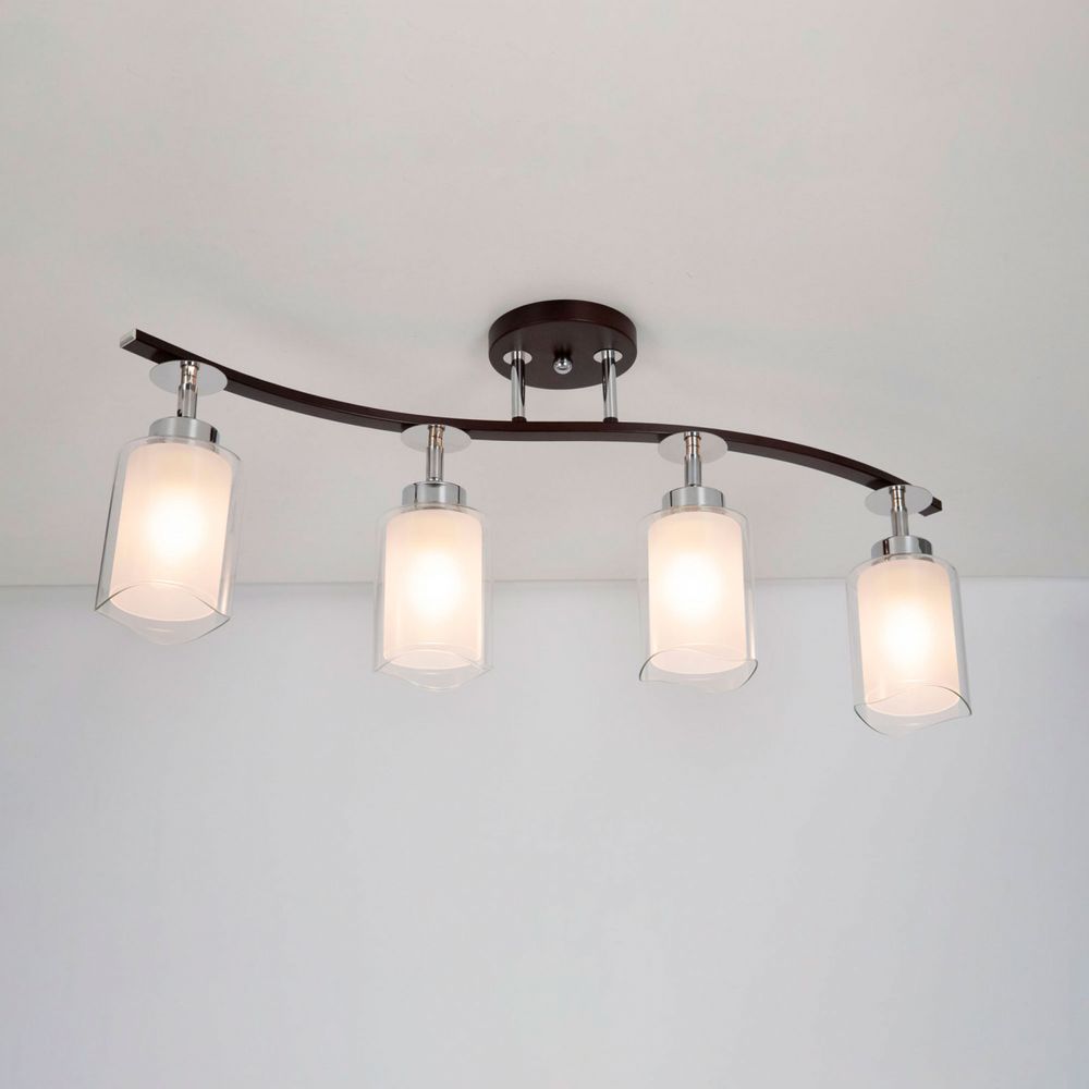 Citilux Фортуна CL156142 Люстра с поворотными плафонами Венге Хром