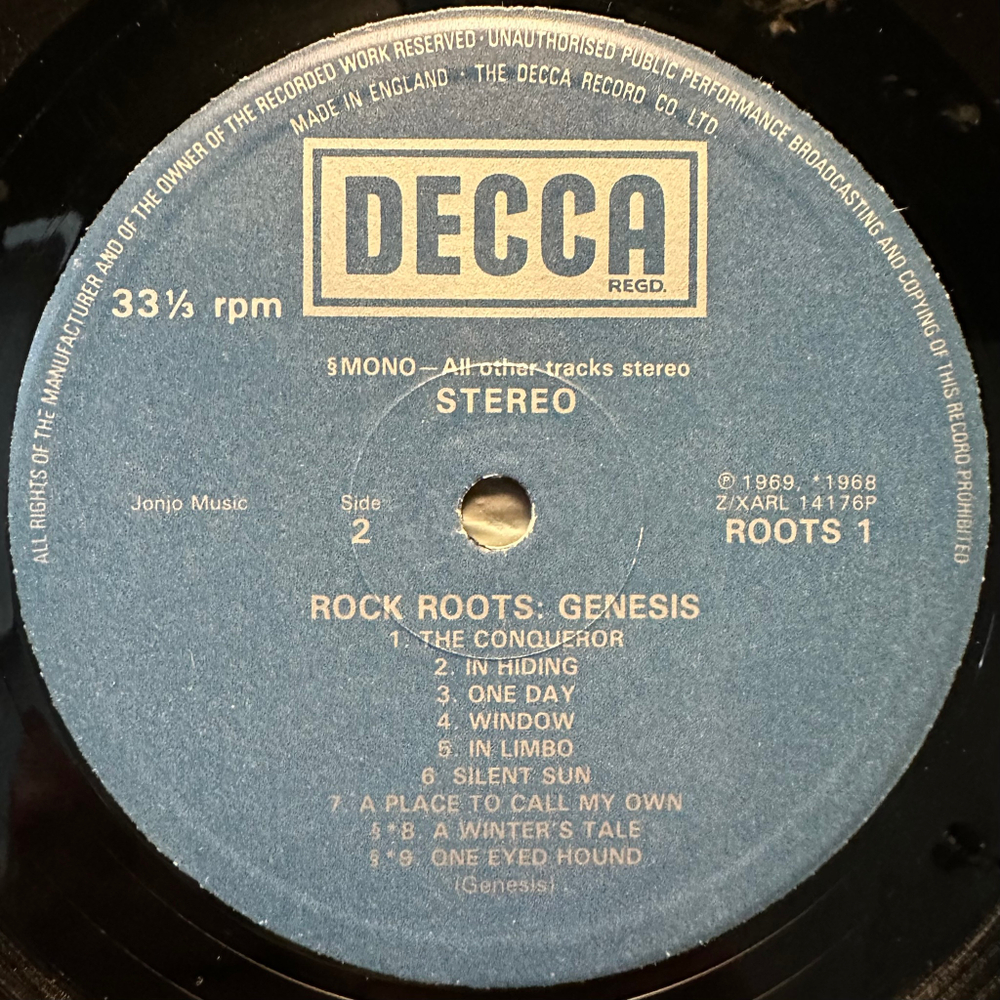Genesis - Rock Roots (Англия 1976г.)