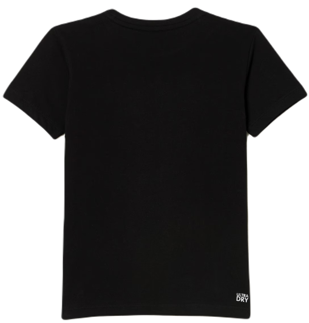 Футболка для мальчика теннисная Lacoste Boys SPORT Tennis Technical Jersey Oversized Croc T-Shirt - черный