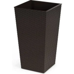 Кашпо напольное Ротанг 340х615мм (со вставкой)(мокко)