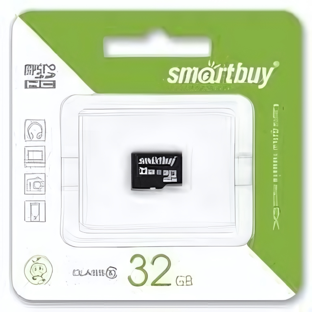 32 Gb microSD Smartbuy Class 10 без адаптера