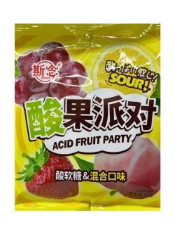 Кислые конфеты фруктовый микс 20 г * 5 шт