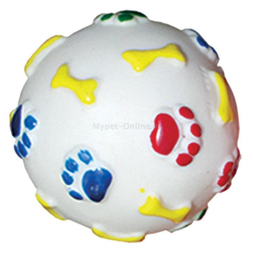 Игрушка для собак "Мяч с лапками и косточками", d75мм, Triol