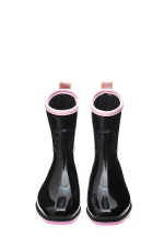 Сапоги BoomBoots Black&Pink Flat (с утеплителем)