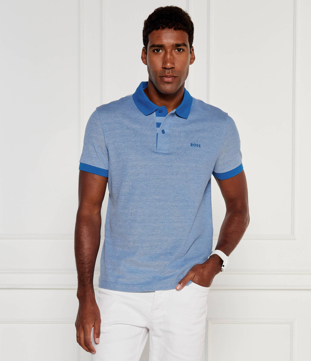 Поло Paddy BOSS GREEN - голубой(50520350)