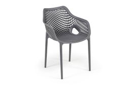 "Беллини" стул пластиковый, цвет темно-серый