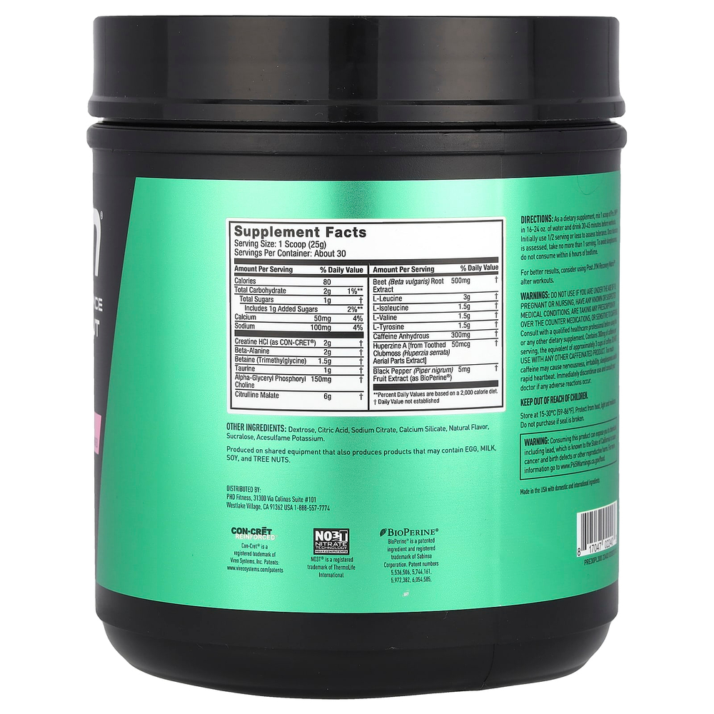 JYM Supplement Science, Pre JYM, высокоэффективное средство перед тренировкой, розовый лимонад, 750 г (1,65 фунта)