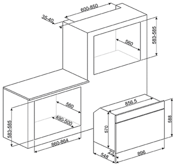 Электрический духовой шкаф Smeg SFP3900X