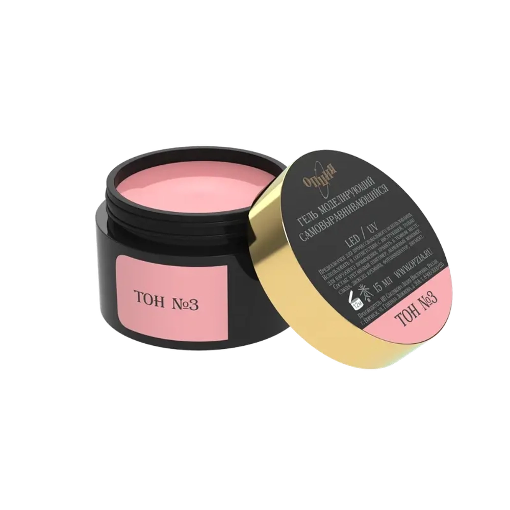 Гель камуфлирующий самовыравнивающийся Тон №03 15мл светло-розовый (холодный) ОПЦИЯ
