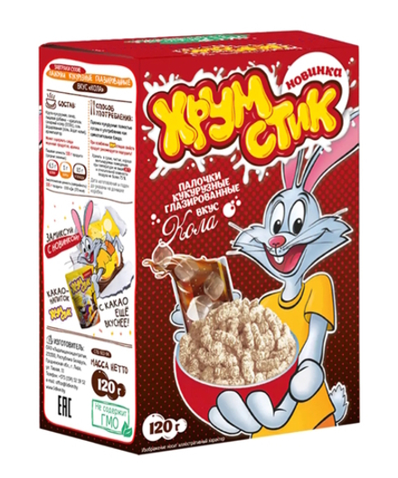 Палочки кукурузные глазированные "ХрумСтик" Кола 120г. Лидкон