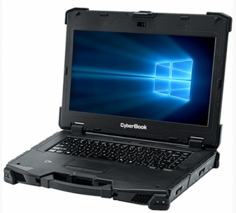 Ноутбук защищённый CyberBook R1154 14 ", Core i5, 8 Гб RAM, 256 Гб SSD, Iris Xe Graphics, Черный
