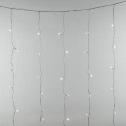 ULD-C1515-100-DTA WARM WHITE IP20 Занавес светодиодный. 1.5х1.5м. 100 светодиодов. Теплый белый свет. Провод прозрачный. TM Uniel