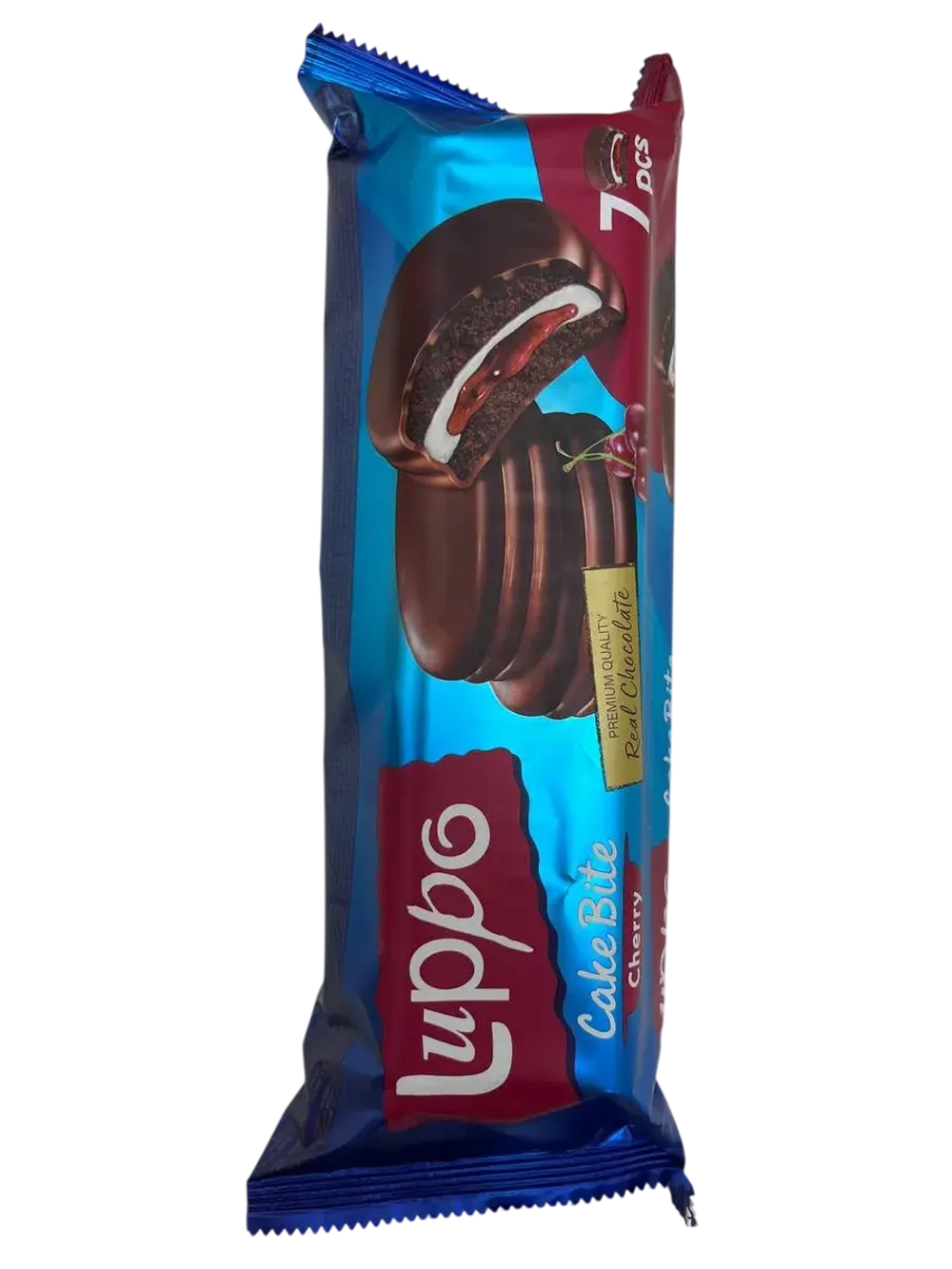 Бисквитный кекс с маршмеллоу и вишневым джемом