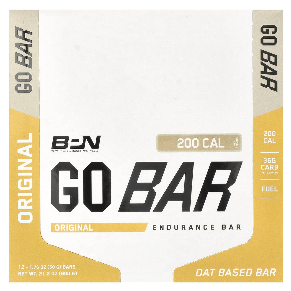 BPN, Go Bar, батончик Endurance, оригинальный, 12 батончиков, 50 г (1,76 унции)