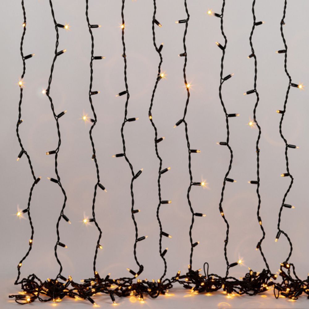 Гирлянда ЭРА ERAPS-Z светодиодная новогодняя занавес 2*3 м желтая 600 LED