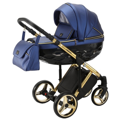 Детская универсальная коляска Adamex Chantal SE DeLuxe (100% Экокожа) C-106 (2в1)