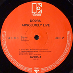 The Doors ‎– Absolutely Live 2LP (Германия 1984г.)