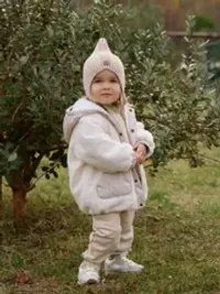 Куртка меховая "Молоко" 0+