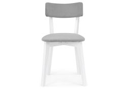 Деревянный стул Гилмар серый велюр / белый