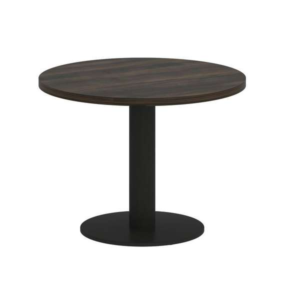 Yalta Стол журнальный круглый LT.SJ-1 Дуб Мали/Металл Черный 600*600*450