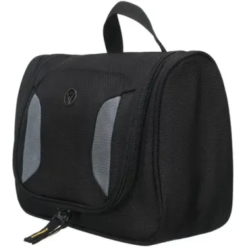 Несессер TORBER, дорожный, чёрный/серый, полиэстер, 27х11х22 см