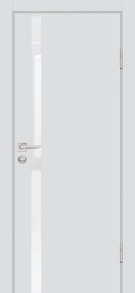 Дверь P-8 / Цвет Агат / белоснежный лакобель / Двери PROFILO PORTE
