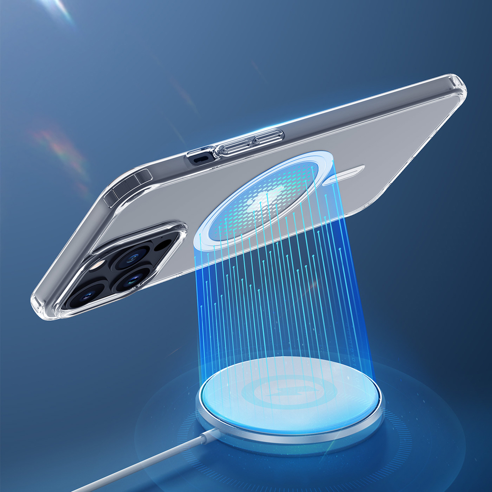 Усиленный прозрачный чехол с поддержкой MagSafe от Dux Ducis для iPhone 15 Pro Max, серия Clin Mag Series Case