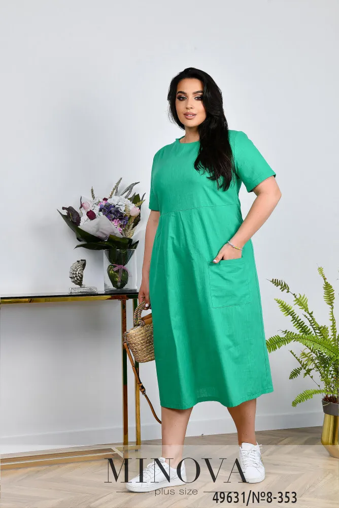 Платье 8-353-зеленый Minova