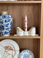 Гипсовый подсвечник Бант Kintsugi