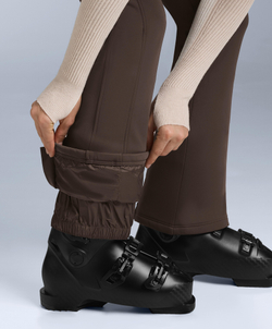 OYSHO Водонепроницаемые эластичные брюки-клеш SKI, темно-коричневый