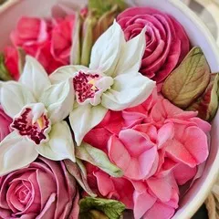 Зефир цветы «Орхидея» / 21 см