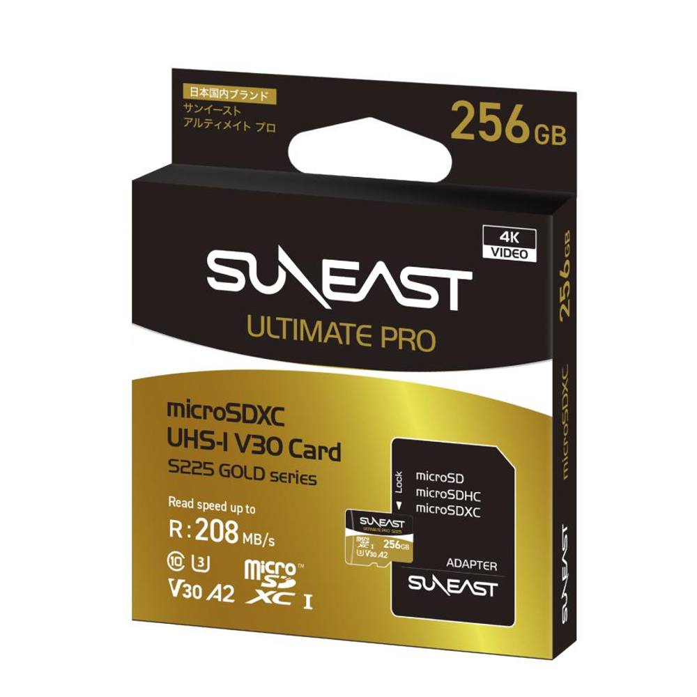 Карта памяти Suneast ULTIMATE PRO microSDXC 256GB UHS-I U3 V30, R 208 МБ/с