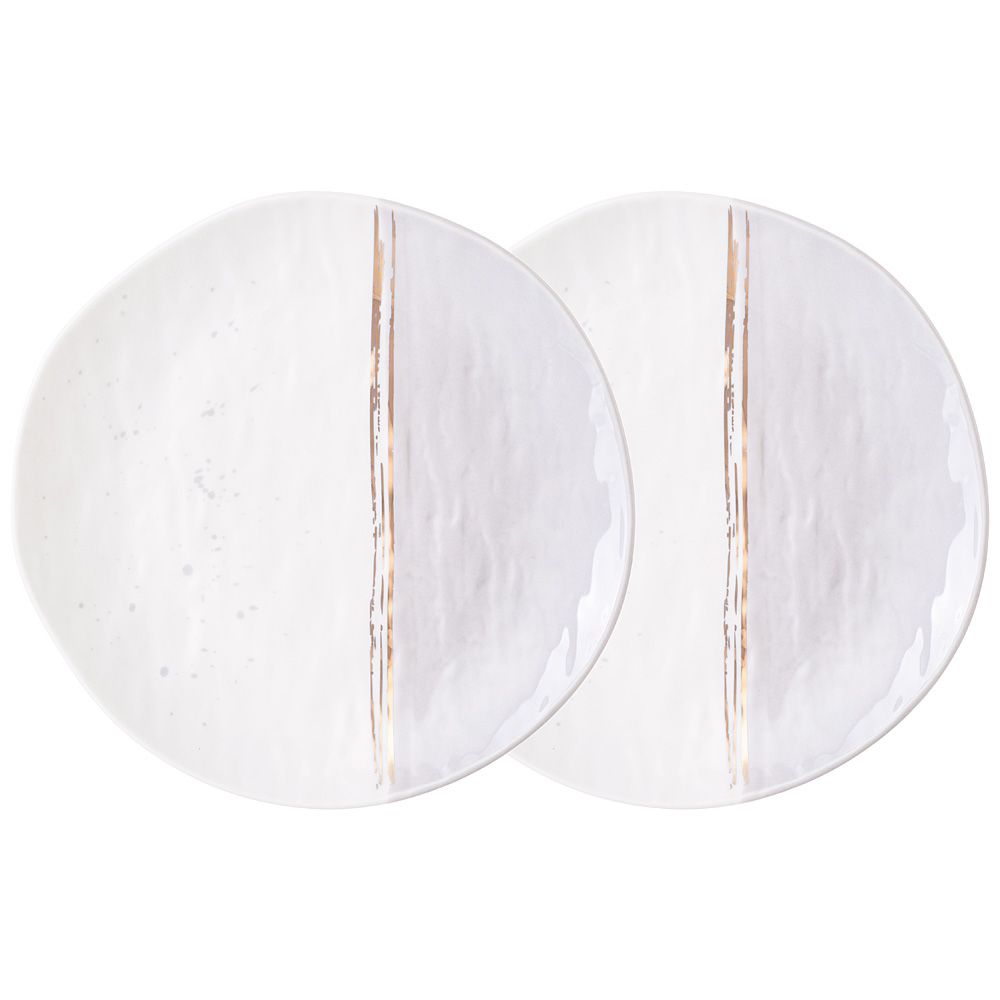 НАБОР ТАРЕЛОК ЗАКУСОЧНЫХ LEFARD "GREY" 2 ШТ. 20,5 СМ (КОР=24НАБ.)