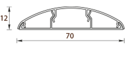 Наличник ПВХ Идеал 70 мм 331 Кемпас 2200 мм